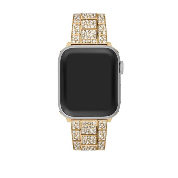 Michael Kors Apple Watch Goldtone Stainless Steel & Crystal
Bracelet - Picture 4 of 14